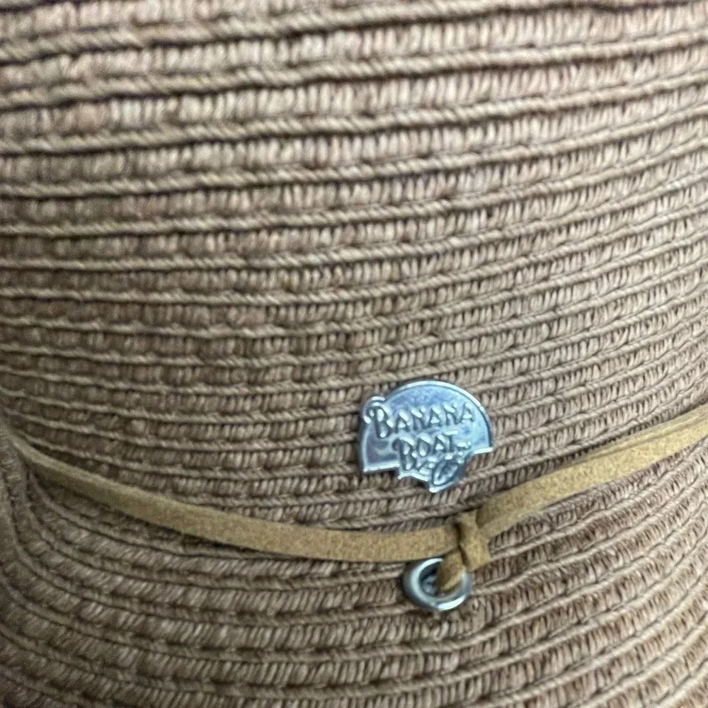 Banana Boat Adult Sun Hat, 100% Paper Straw, Adjustable Chin Strap. - Picture 5 of 10